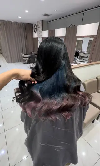ロング カラー 【複雑履歴ブリーチ】 中村　玲仁のヘアスタイル