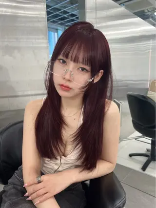 ロング 銀座/韓国/ワンホン 🤍艶髪🖤nahoのヘアスタイル