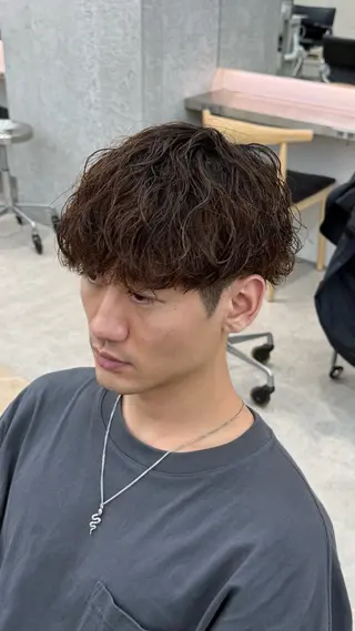 ショート カラー パーマ メンズ キッズ 栄💗レイヤーカット |パーマ|haruのヘアスタイル