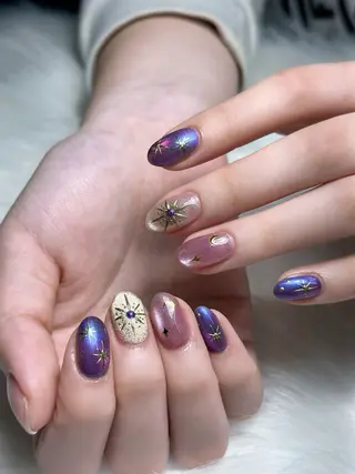 ネイル BLUE CORAのネイルデザイン