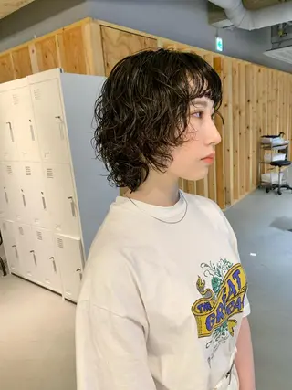 ミディアム パーマ tension 【テンション】のヘアスタイル