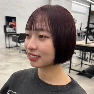 ショート カラー 暖色/ショート/ボブ /hana🌸のヘアスタイル