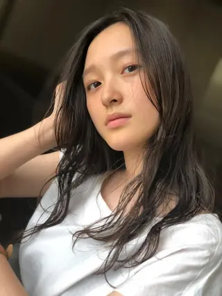 ロング パーマ 及川 祐輔のヘアスタイル