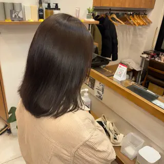 ミディアム カラー 新原 陽那のヘアスタイル