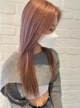 ロング hisano / ハイトーン･透明感のヘアスタイル