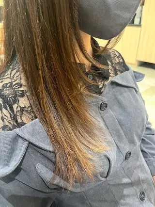 セミロング 無料カットモデル ✂︎いおん✂︎のヘアスタイル