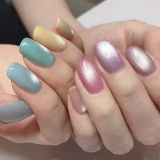 カラー 奥山 恵美のネイルデザイン