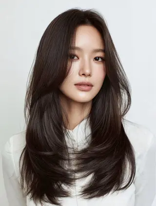 ロング 【明石の艶髪神様】 染澤尋統のヘアスタイル