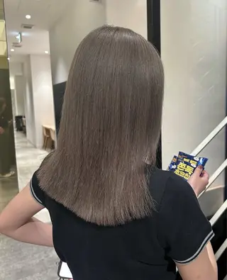 セミロング カラー パーマ ヘアアレンジ stylist 🌸 kana.のヘアスタイル