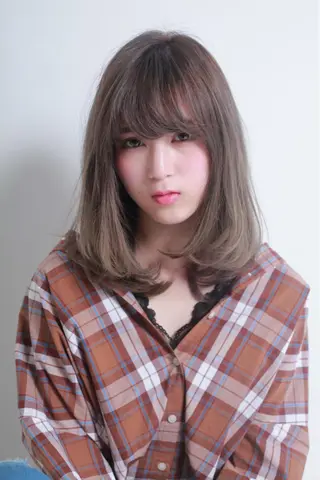 ミディアム カラー ヘアアレンジ 烏丸韓国ヘア🇰🇷 ayaka🎀のヘアスタイル