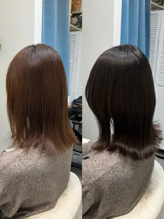 セミロング カラー ✨髪質改善が大好評✨ 美容室lic近藤✨のヘアスタイル