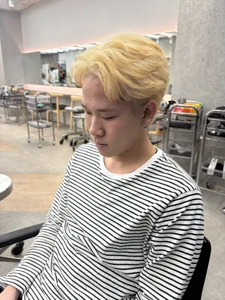 カラー メンズ 🌀toa/波巻き✨ /メンズパーマ／栄のヘアスタイル