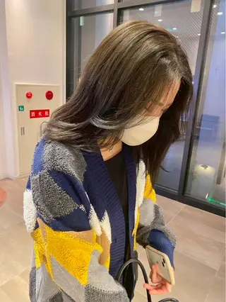 カラー まほ/ あべの/braceのヘアスタイル