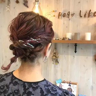 ショート カラー ヘアアレンジ 透明感カラー/ 寺田千雅子のヘアスタイル
