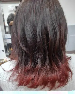 ミディアム カラー ライブトレア YOSHIKIのヘアスタイル