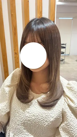 ミディアム 骨格/顔型/パーソナ ルカラー診断/中野のヘアスタイル