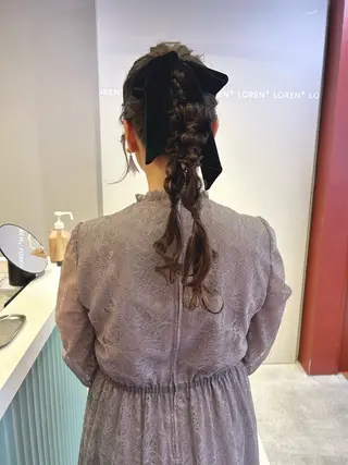 ロング レイヤーカット🍏 オリーブ/ののかのヘアスタイル