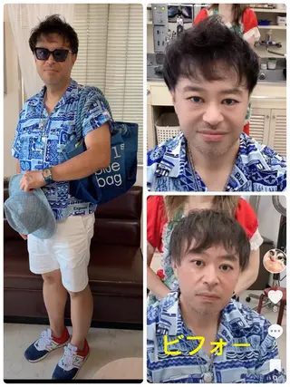 カラー パーマ 竹内 秀美のヘアスタイル