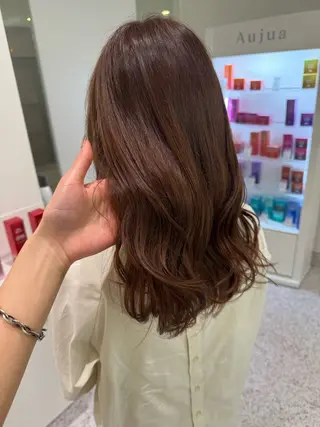 ミディアム モデル募集 /万代/松井茉里奈のヘアスタイル