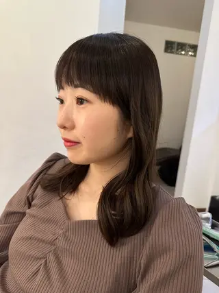 セミロング ヘアアレンジ fiorista岡田 まゆこのヘアスタイル
