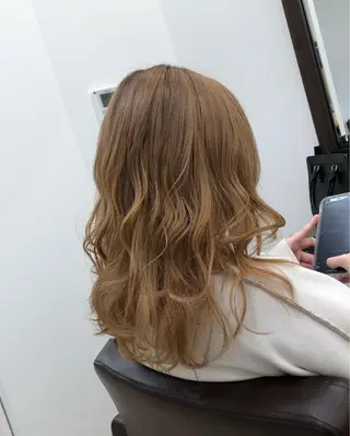 セミロング カラー 渋谷/フェード/ 國分 翔のヘアスタイル