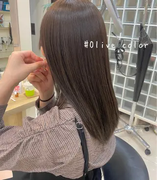 セミロング カラー ヘアアレンジ hana✿ /透明感カラーのヘアスタイル