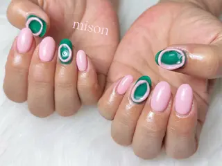 ネイル mison 安形友花のネイルデザイン