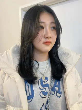 セミロング カラー ichika/福岡 /透明感カラー🤎のヘアスタイル