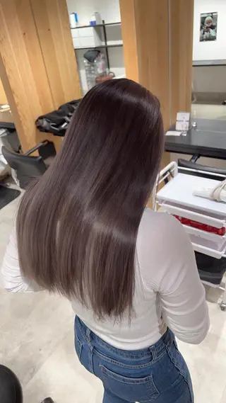 ロング カラー スキバサミを使わない カット🌼唯🌼のヘアスタイル