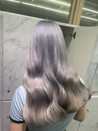 ロング ハイトーンカラーエク ステ🌺RENA🌺のヘアスタイル