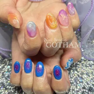 ネイル 高円寺駅からすぐ🌈 ネイルGOTHAMのネイルデザイン