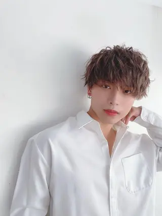 ショート カラー パーマ メンズ メンズ特化🔥 倉兼翔のヘアスタイル