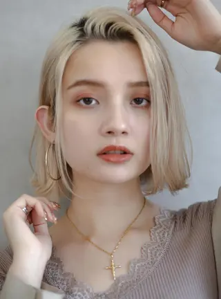 ミディアム 大澤 尚也のヘアスタイル