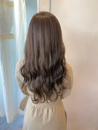 ロング カラー 顔まわりカット🌟 くびれヘア/寺門遥輝のヘアスタイル