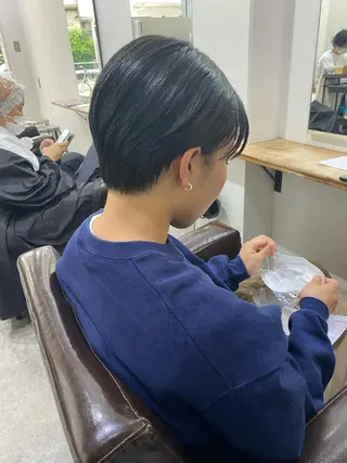 ショート 森貴裕/ベージュ/ パーマ/オリーブのヘアスタイル