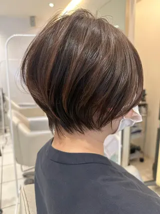 ショート カラー パーマ MODE K´s eau髪質改善特化のヘアスタイル