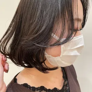 ミディアム 韓国風🤍 イワサキ　リコ🍒のヘアスタイル