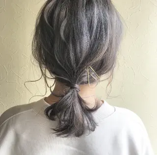 セミロング カラー ヘアアレンジ ant’ten 宮川 俊裕のヘアスタイル