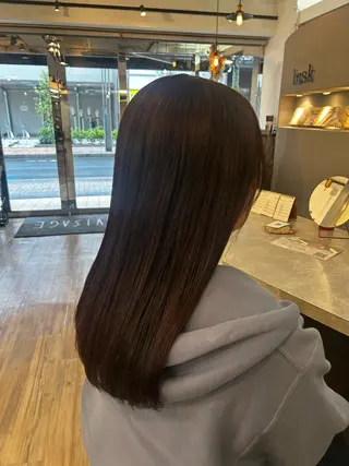 セミロング カラー ブリーチ／ヘアセット 🪞🌙minamiのヘアスタイル