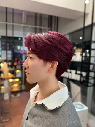 ショート カラー メンズ 美髪透明感🫧三澤 廉 M.SLASHのヘアスタイル