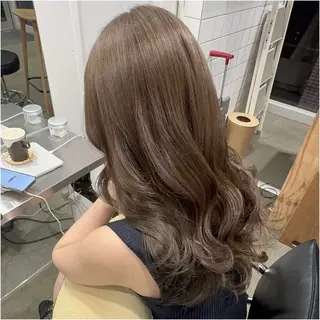 セミロング カラー 圧倒的なケアブリーチ /髪質改善🩵松田のヘアスタイル