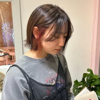 ミディアム カラー レイヤー/ブリーチ/ 渋谷/ルル🌿のヘアスタイル