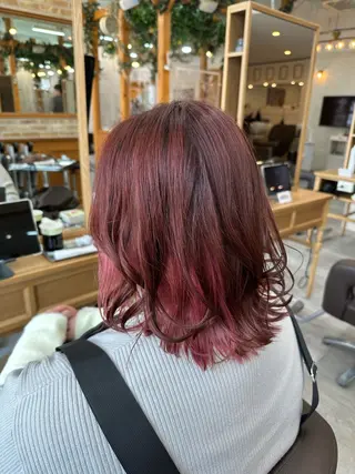 ミディアム カラー 丸山 弘基のヘアスタイル