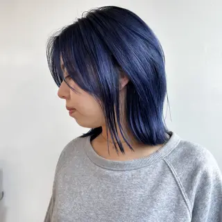 ミディアム カラー 艶カラー🫧 猿渡 響のヘアスタイル