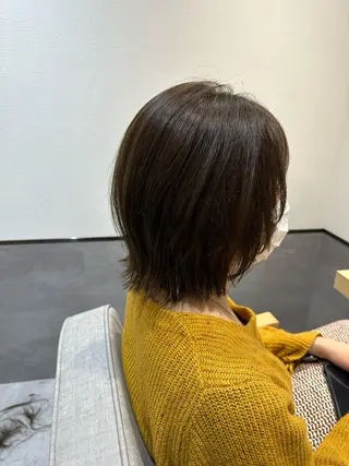 ミディアム カラー やまぐち あやみのヘアスタイル