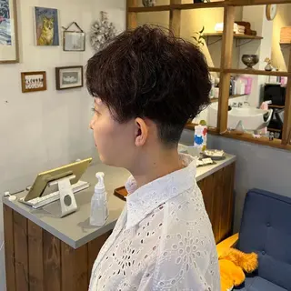 ショート パーマ 松永 真弥のヘアスタイル