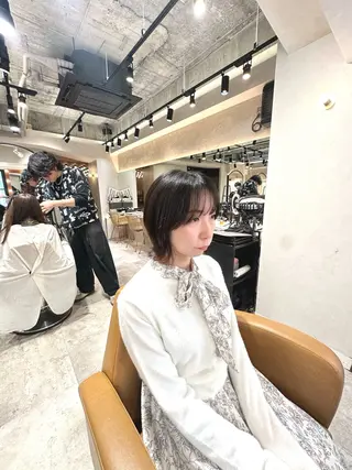 ミディアム 縮毛矯正/ ✨艶髪/芦川優磨のヘアスタイル