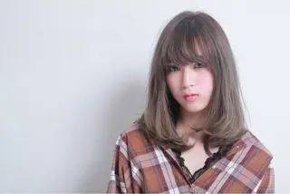 ミディアム カラー ヘアアレンジ 烏丸韓国ヘア🇰🇷 ayaka🎀のヘアスタイル