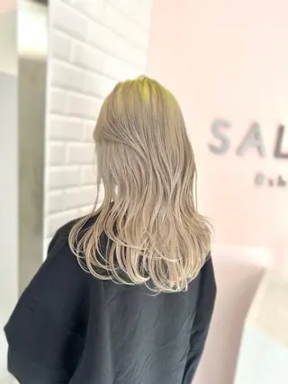 セミロング レイヤー/ハッシュ 渋谷/サッタのヘアスタイル