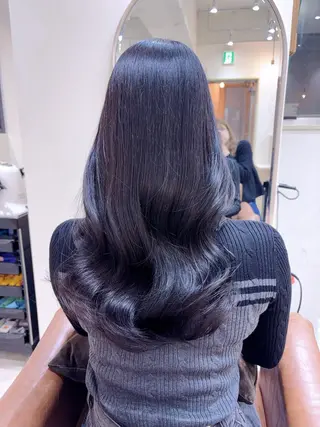 ロング カラー a-o横浜所属・村山 茉衣のヘアスタイル